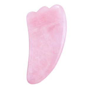 Jade Stone Gua Sha Tool - Fin shape Rose Quartz