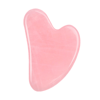 Jade Stone Gua Sha Tool - Dolphin shape Rose Quartz
