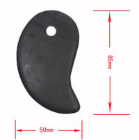 Stone Gua Sha Tool (Taiji Shaped)太极型, 5.2cm x 8.5cm,with large hole