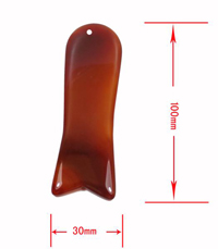 Jade Stone ,Gua Sha Tool,Fish shaped, 100x30 mm