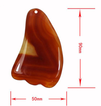 Jade Stone ,Gua Sha Tool,Fin shaped, 90X50 mm