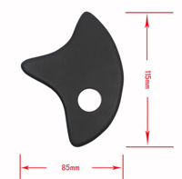 Stone,Gua Sha Tool,Triangle Shaped with hole,115x85 mm