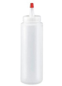 8 oz. Cylinder Squeezable Bottle with Cap
