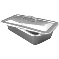 Stainless Steel Open Tray with Lid