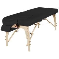 BODYMATE Deluxe Portable Wooden Massage Table with removable breast and stomach recesses 72"x30"