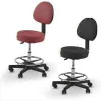 Comfort Massage Stool Round Back Rest , Height Adjustment from:53cm~73cm